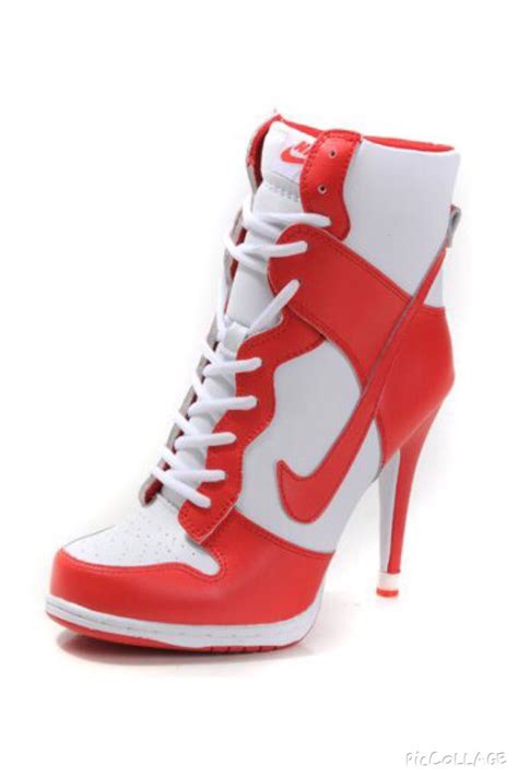 heeled nike sneakers|high top heel sneakers.